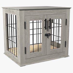 Designer Dog Crate Furniture White