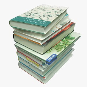 pile books 3D model