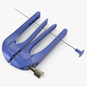Surgical Tendon Repair Clamp Adjustable Blue 3D