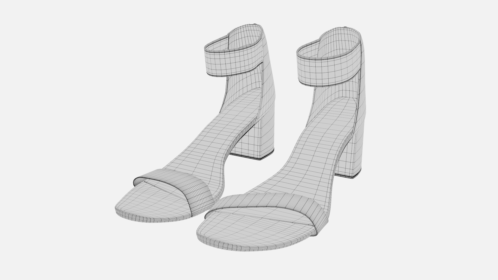 WOMEN HEELS Sandals Open Toe High Heel 3D model https://p.turbosquid.com/ts-thumb/6t/xZEhS9/yy/wireframe_01/jpg/1775805822/1920x1080/fit_q87/f58bf6380dc76e0e54bbe8551438ee31cf78304a/wireframe_01.jpg