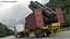 Wheeled Frame Trailer for Container Payload 3D