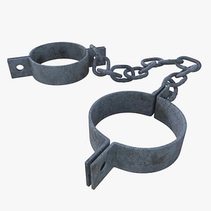 Cast Iron 20lb Old Ball and Chain with Shackle