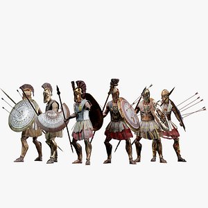 UNDEAD SPARTAN HOPLITE PACK 3D model