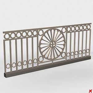 fence metal 3d model