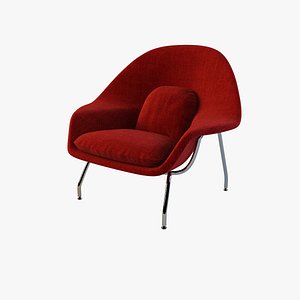 Womb Chair Red by Knoll