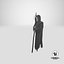 3D Grim Reaper Holding a Scythe model
