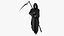 3D Grim Reaper Holding a Scythe model