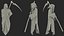 3D Grim Reaper Holding a Scythe model