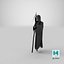 3D Grim Reaper Holding a Scythe model