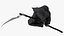 3D Grim Reaper Holding a Scythe model