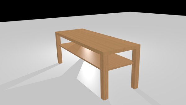wooden table 3d model