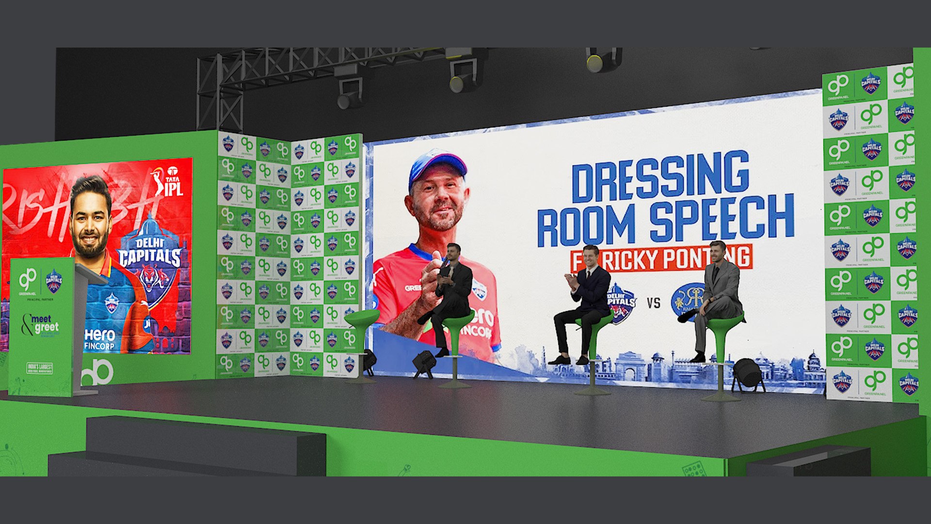 IPL STAGE 2023 For Delhi Capitals Players Model - TurboSquid 2334270