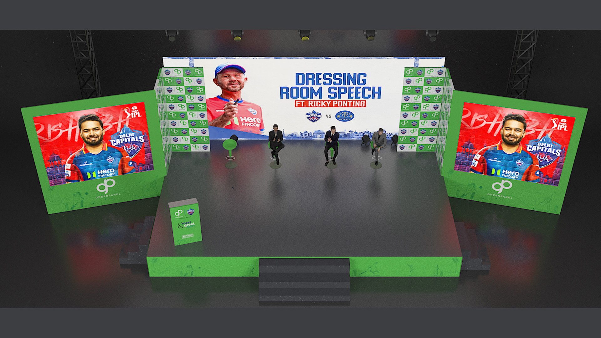 IPL STAGE 2023 For Delhi Capitals Players Model - TurboSquid 2334270