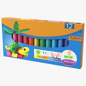 Multi Coloured Plasticine Modelling Clay Box Set