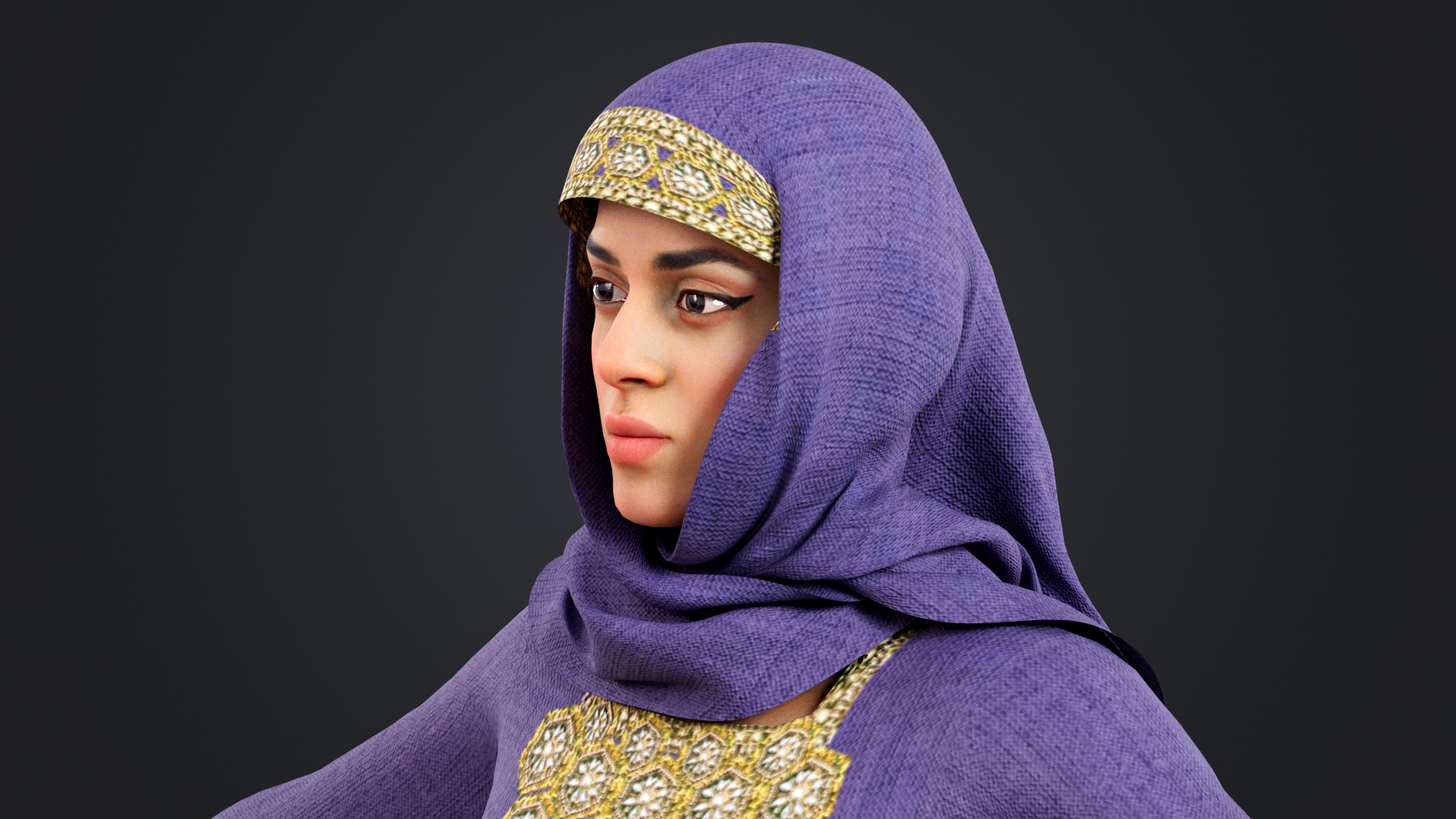 Arab Women Rigged 3D Model - TurboSquid 2320411