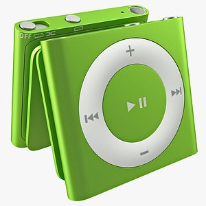 ipod shuffle green modeled 3d 3ds