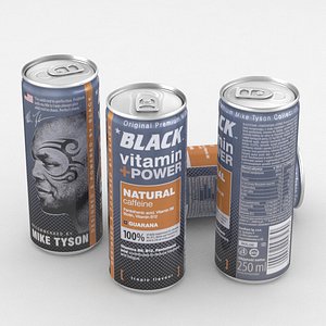 beverage black vitamin 3D model
