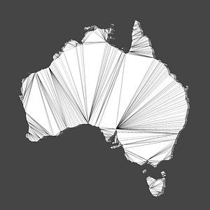 3D AUSTRALIA MAP model