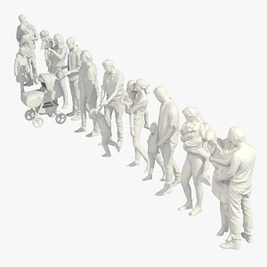 People - Family 3D model