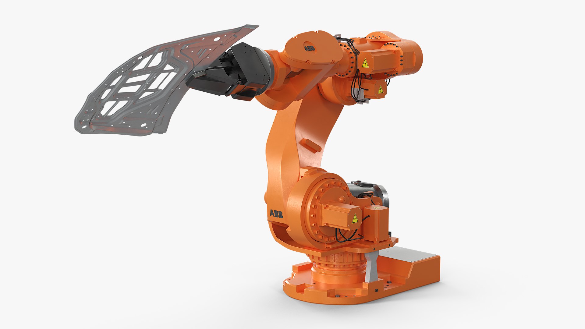 ABB IRB 7600 with Gripper Car Hood Inner Panel Rigged for Cinema 4D 3D model preview
