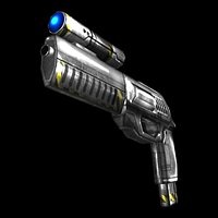 Low Poly Sci-Fi Revolver