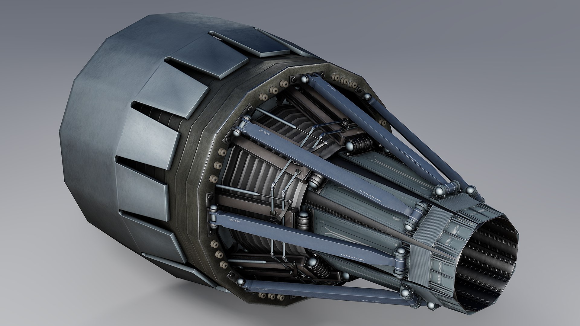 3D Model Rocket Thruster Engine - TurboSquid 1797778