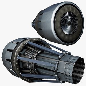 3D model Rocket Thruster Engine
