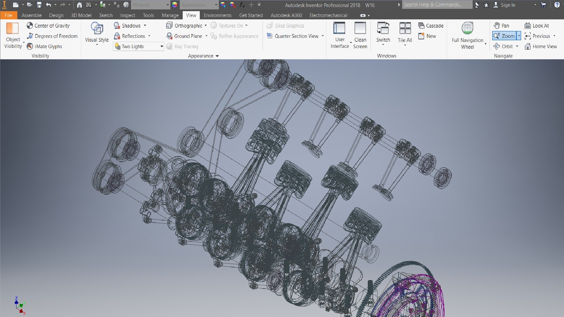 3D W16 Crankshaft Engine - TurboSquid 2211020