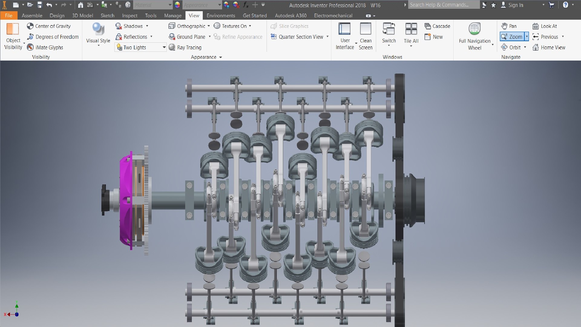 3D W16 Crankshaft Engine - TurboSquid 2211020