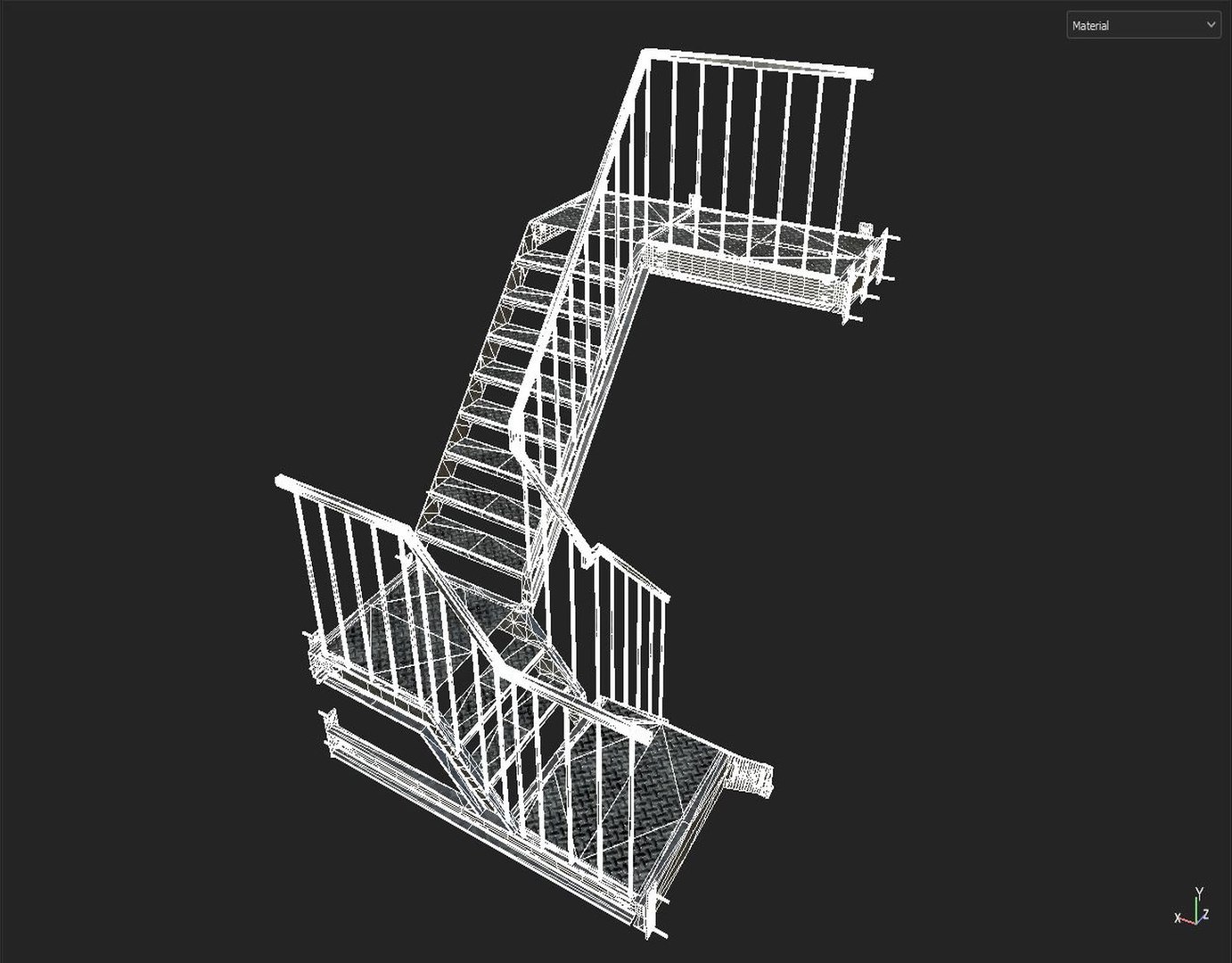 3D Model Factory Ladder - TurboSquid 2247160