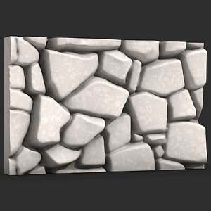 Stone Wall 042 3D