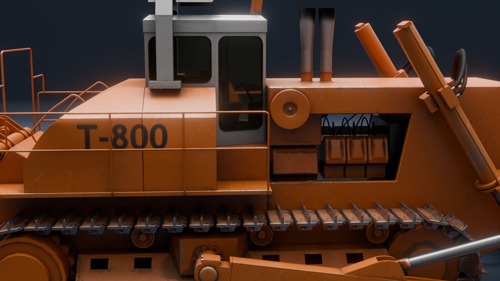 T-800 Bulldozer 3D Model - TurboSquid 2433675