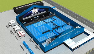 3D tent opening ceremony stage