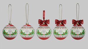 3D Christmas ornaments style4 model