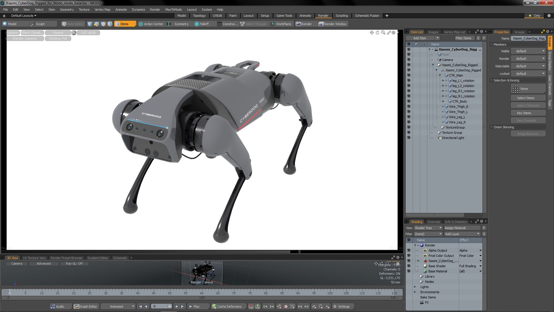 Xiaomi Cyberdog Rigged for Modo 3D https://p.turbosquid.com/ts-thumb/6u/kLfdDl/0K/xiaomicyberdogriggedformodo3dsmodel002/jpg/1660217288/1920x1080/fit_q87/7a5a076f70c68d2b494103f1b6e13e3b1b330cbb/xiaomicyberdogriggedformodo3dsmodel002.jpg
