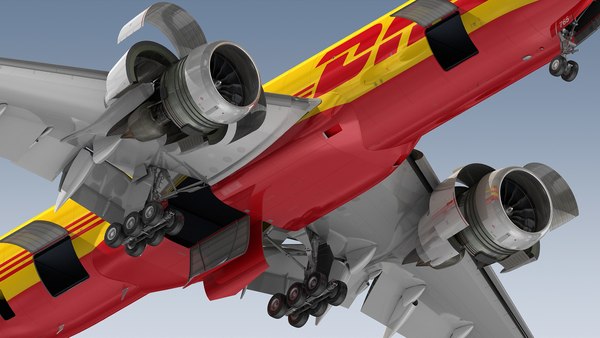 3D модель Боинг 777-Ф ДХЛ - TurboSquid 2170198