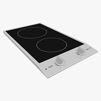 Miele CS 1112 electric cooktop - Low-poly Photorealistic PBR Low-poly 3D model