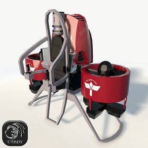 Martin jetpack low poly