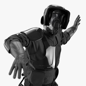 Star Wars Shadow Trooper Armor Black Edition Rigged 3D model