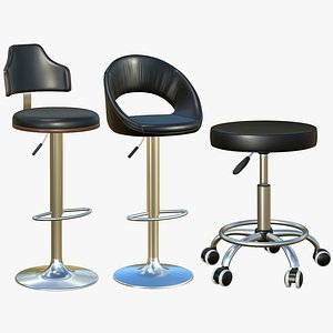 Bar Stool Chair V38 3D model