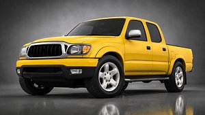 3D Toyota Tacoma Double Cab 2001 3D Model