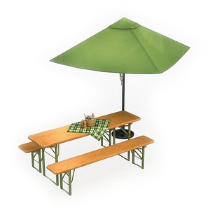 cafe furniture 3D model