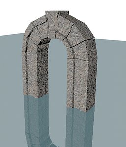 3d classic greek arc model