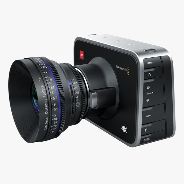 blackmagic camera black 3d model