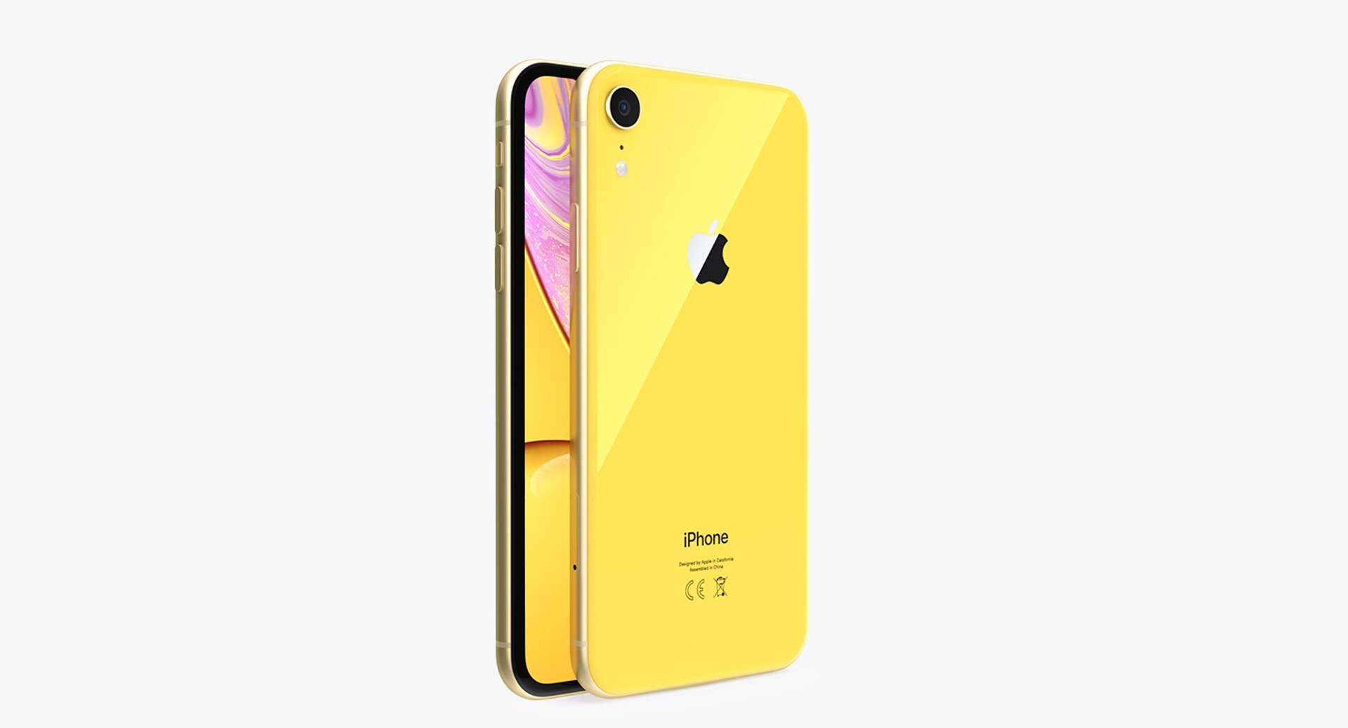 3D iphone xr yellow phones - TurboSquid 1370128