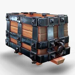 Stylized Mine Cart 3D