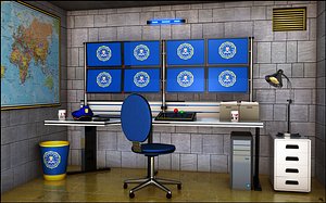 surveillance room 3D