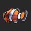Clownfish Rigged for Maya