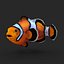 Clownfish Rigged for Maya