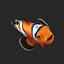 Clownfish Rigged for Maya